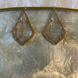 Kendra Scott- Alex gold-rose gold- drop earrings. Gently worn.